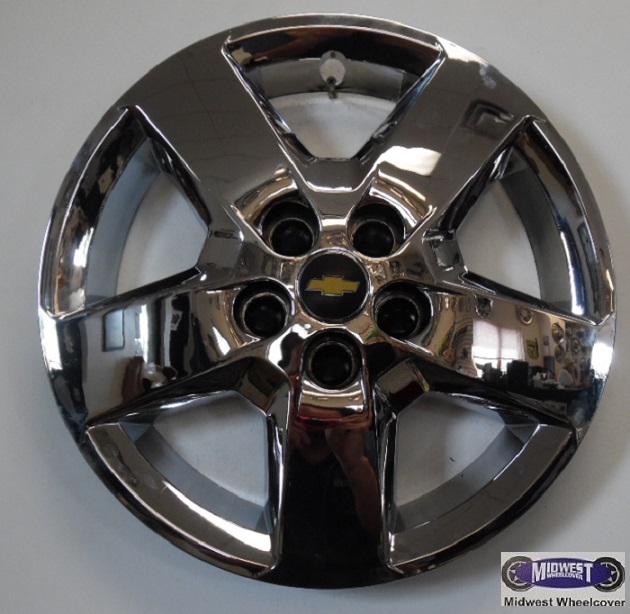 black and chrome hubcaps