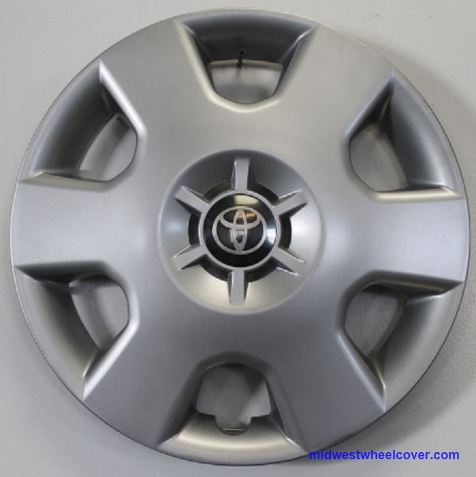 61131, HUBCAP, 14", 0305, TOYOTA, ECHO, 6 SPOKE, PAINTED SILVER, 6