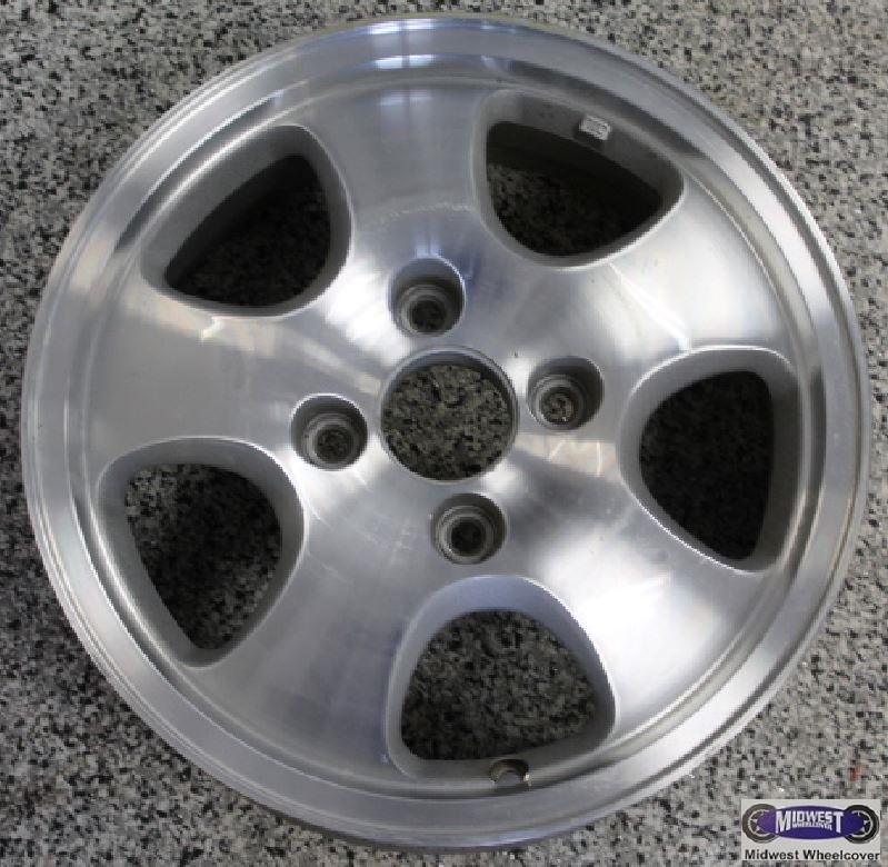 63760 Refinished Honda Accord 1997-1997 15 inch Wheel Rim OE Machined and Silver